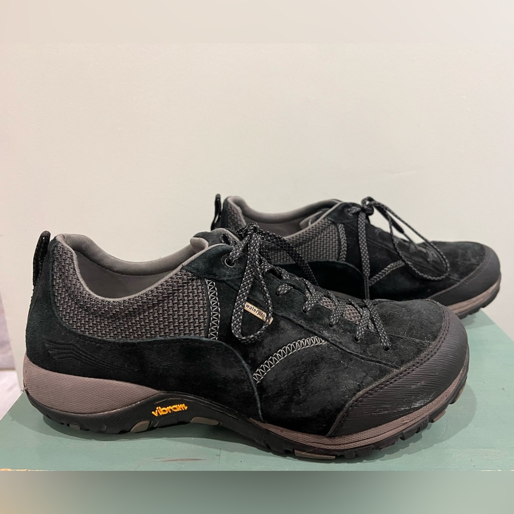 Dansko Paisley Black Suede Leather Walking Shoes Womens 41 wide (US 10.5) - Picture 4 of 11
